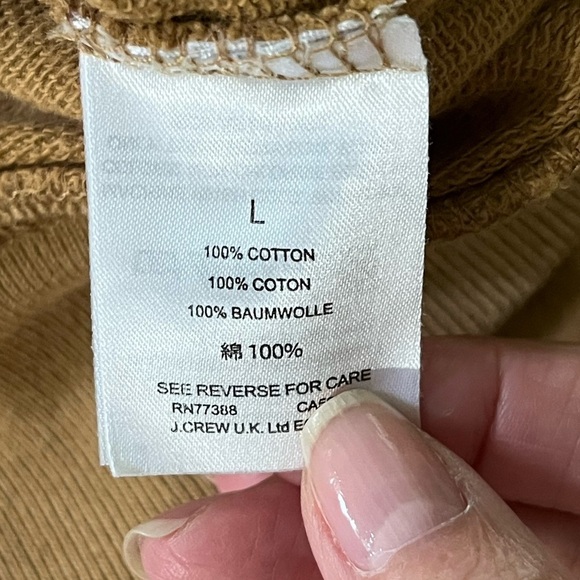 J. Crew Flare Cuff Hoodie Sweatshirt Womens 
Melted Caramel Size Large comfy - Picture 11 of 14